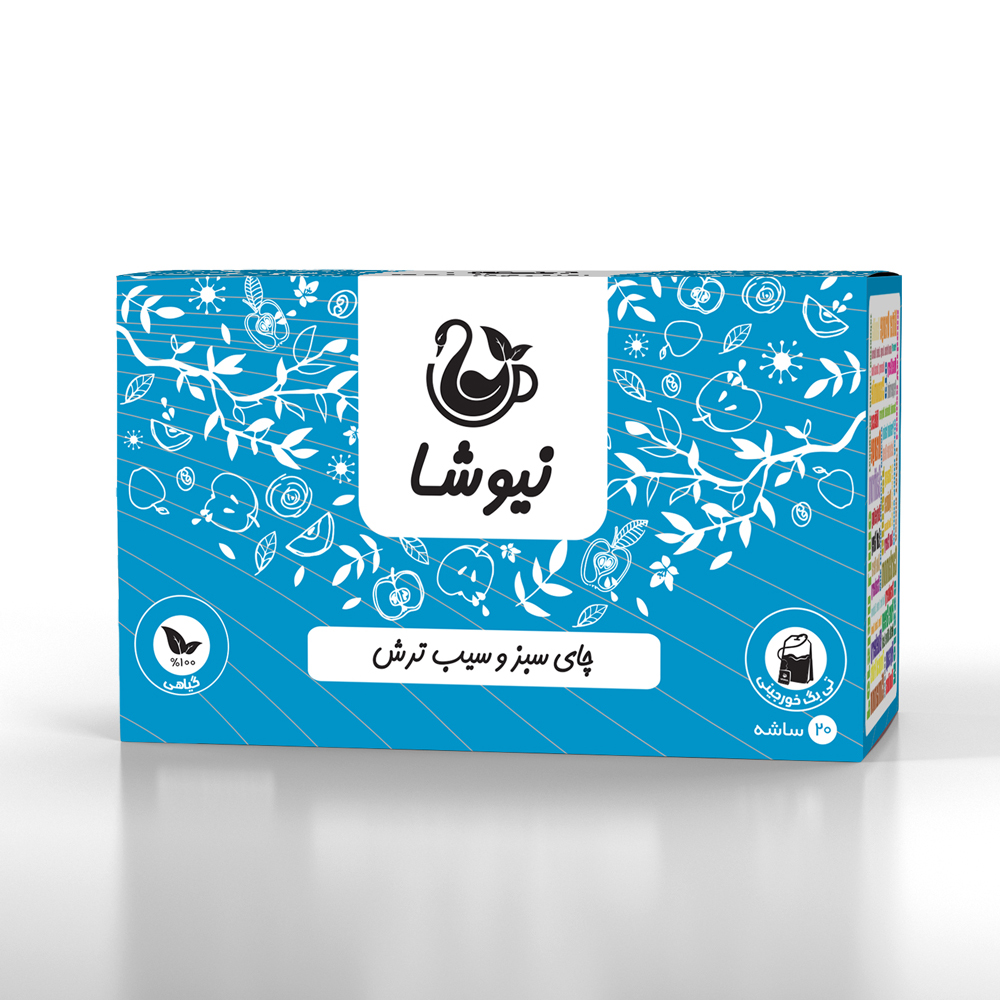 چای سبز وسیب ترش نیوشا