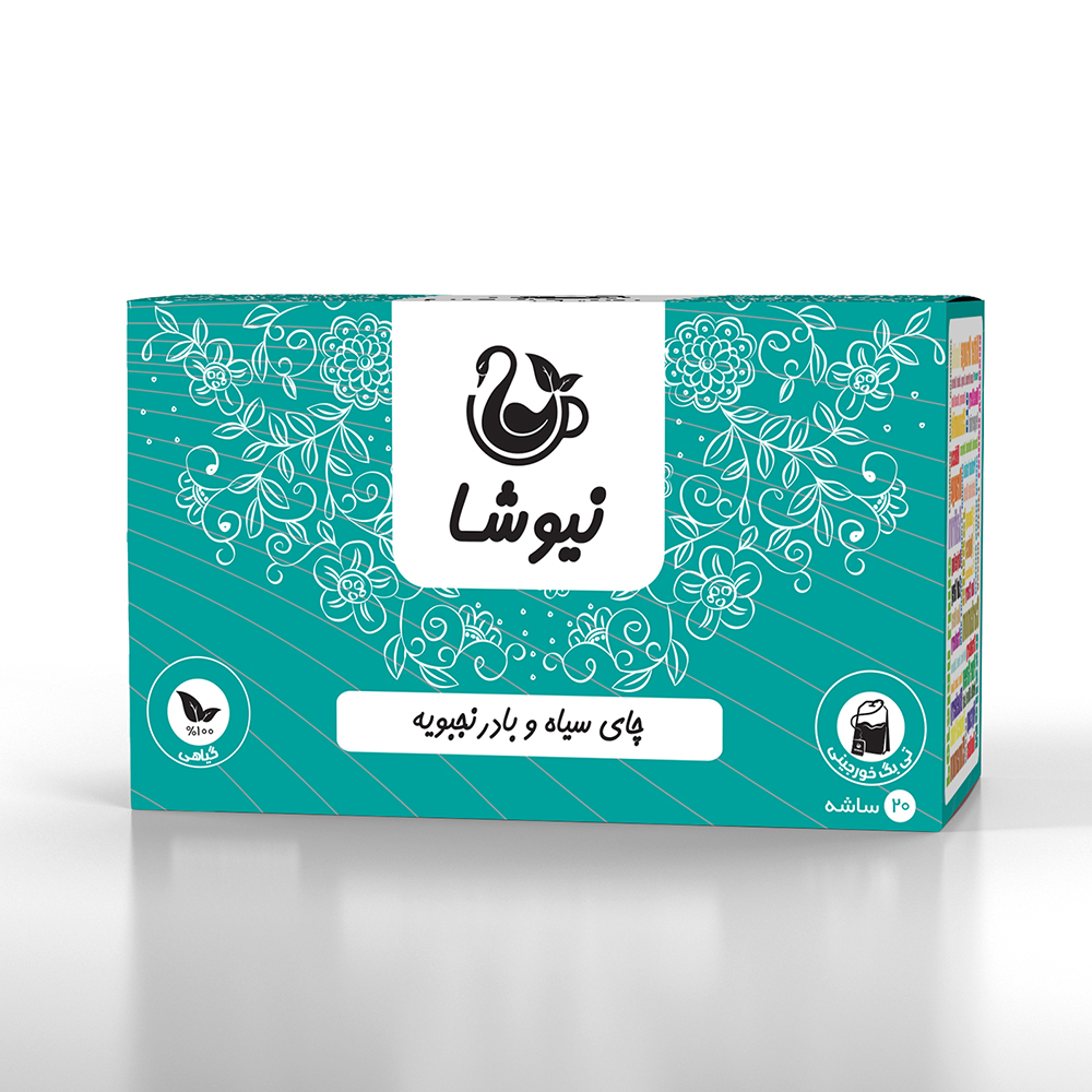 چای سیاه وبادرنجبویه نیوشا