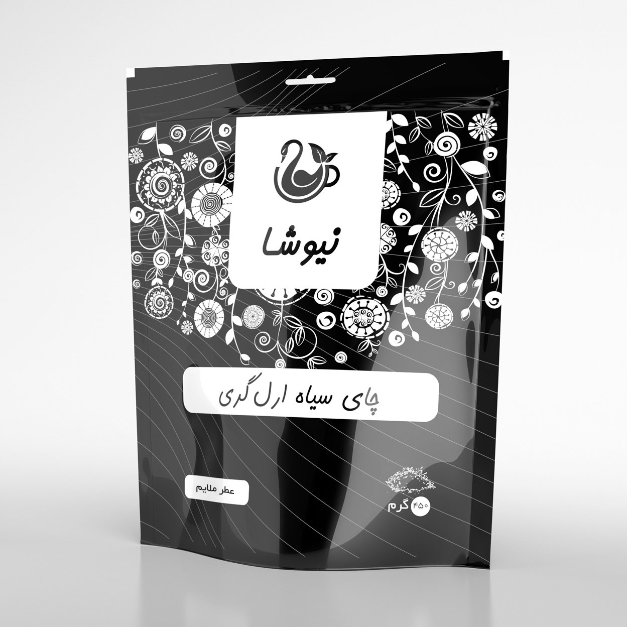 چای ارل گری 450 گرمی نیوشا- عطر ملایم